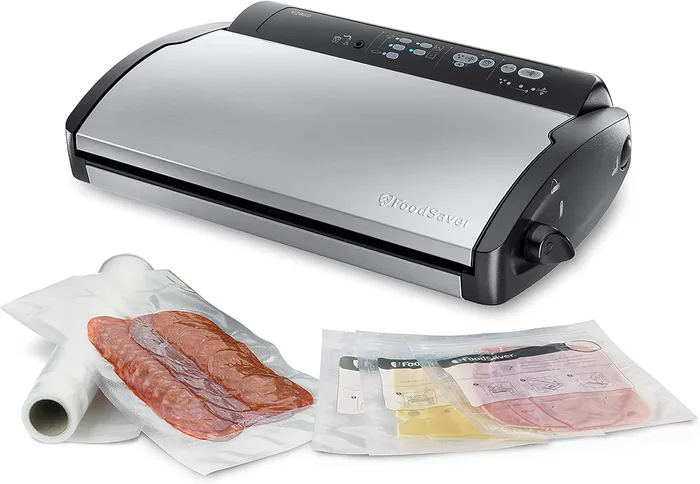 FoodSaver V2860 Macchina Sottovuoto Sigillatura Automatica LED 100W Argento