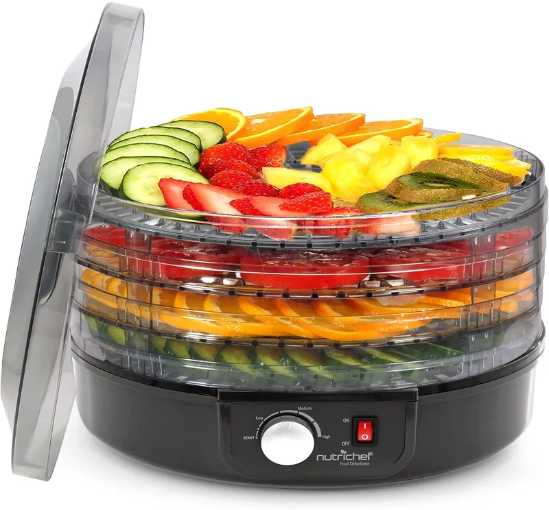 NutriChef Essiccatore Multi-Ripiani Professionale 5 Ripiani Impilabili