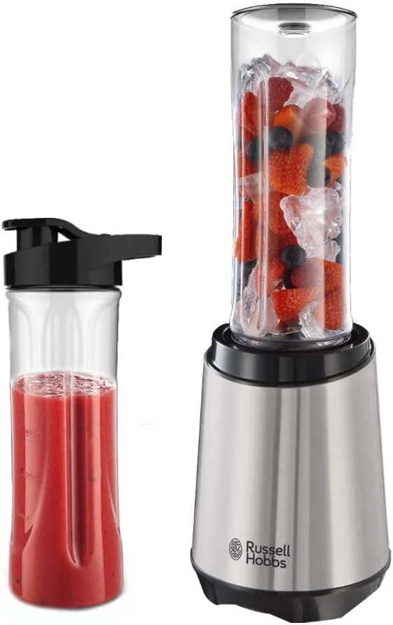 Russell Hobbs Mix&Go Frullatore Sport 23500 Giri 2 Bottiglie 600ml Lavastoviglie