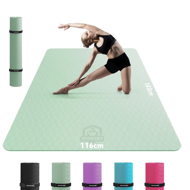Tappetino Palestra Antiscivolo 8mm Yoga Pilates 183x60cm Tracolla Bestseller