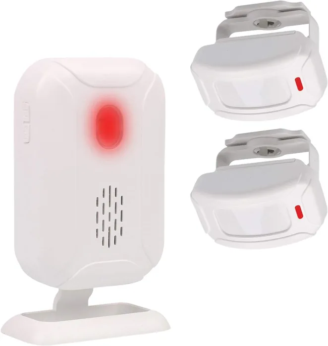Kit antifurto wireless con sirena esterna, sensori porta e keypad