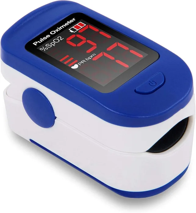Saturimetro da dito Bluetooth con display OLED colorato e app smartphone