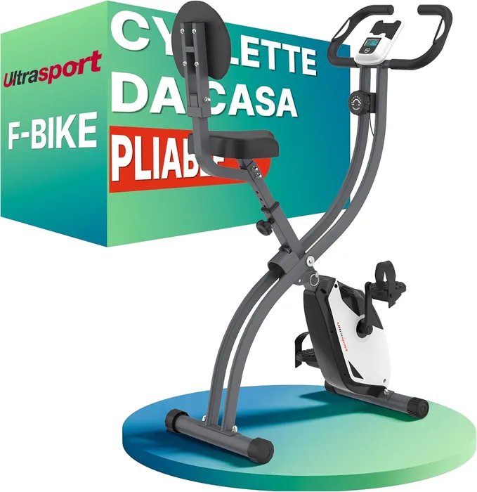 Ultrasport F-Bike Cyclette da Casa Pieghevole