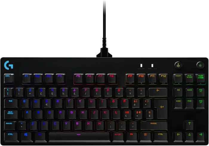 Logitech G PRO Tastiera Gaming Meccanica TKL Ultraportatile RGB
