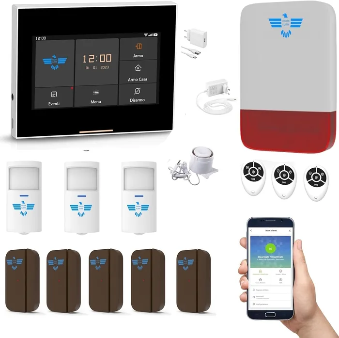 Kit allarme ITALIAN ALARM Touch Screen WiFi GSM