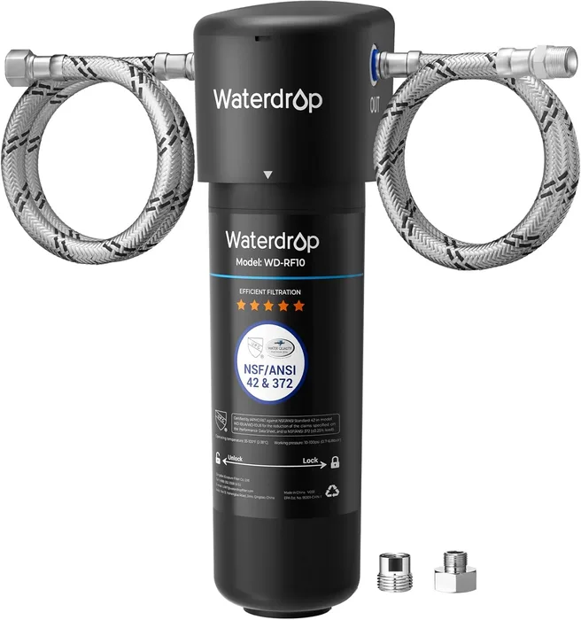 Waterdrop 10UA Filtro Acqua Sotto Bancone 30K Litri Sistema Filtraggio Certificato NSF