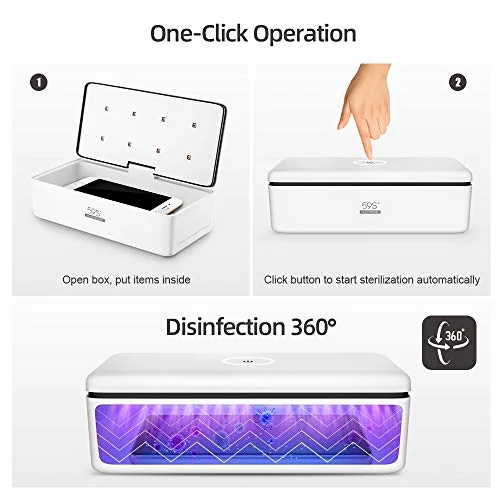 Celly Sterilizzatore UV Universale Scatola Disinfettante Raggi UV-C Aromaterapia Smartphone
