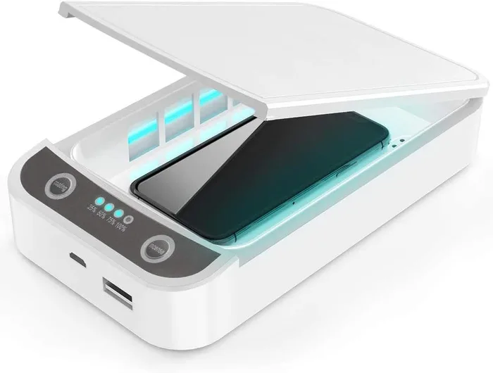 PROtastic Scatola Disinfettante UV-C USB Timer Smartphone Chiavi Portafogli