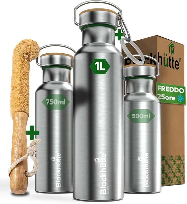 Blockhütte Borraccia Termica Acciaio Inox 13 Ore Caldo Anti-Perdite Palestra