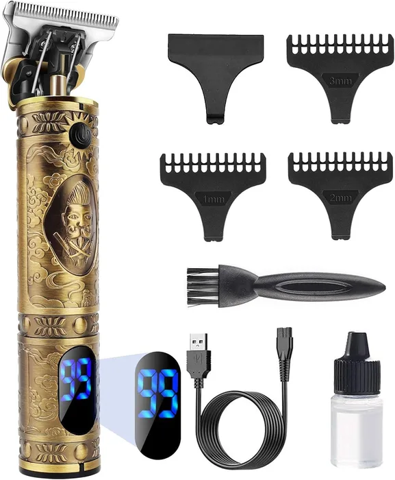 YiLFo Tagliacapelli Uomo Trimmer 0mm USB Ricaricabile Impermeabile
