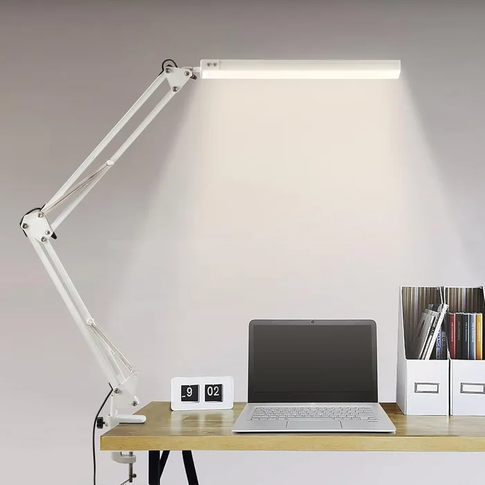 BIENSER Lampada da Scrivania LED 1100LM Morsetto 10 Livelli 3 Modalità Dimmerabile