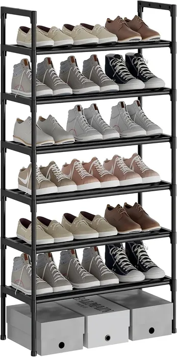 S-534 Scarpiera 6 Ripiani Scaffale Portascarpe Organizzatore Compatto