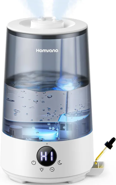 Homvana Umidificatore 3.6L 16dB Ultra Silenzioso Bambini 34h