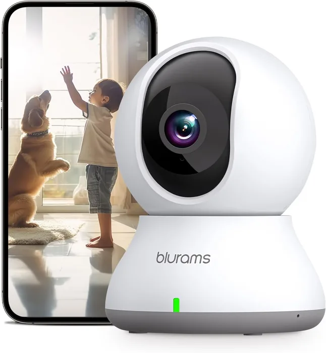 blurams Telecamera WiFi Interno 2K 360 Visione Notturna Tracking 5GHz