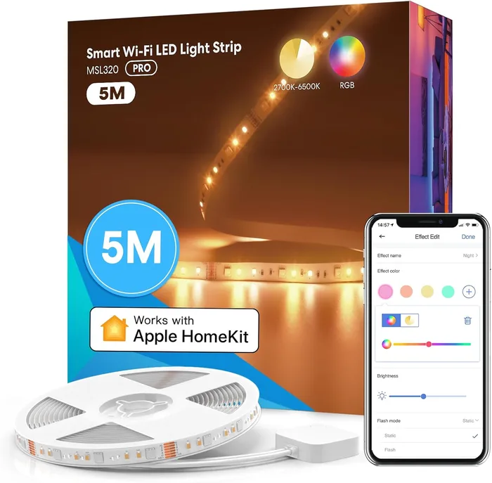 meross Striscia LED Smart 5M HomeKit Alexa Google