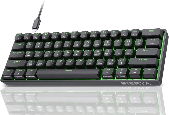 Dierya DK61SE Tastiera 60% Meccanica Switch Lineari Mini Compact