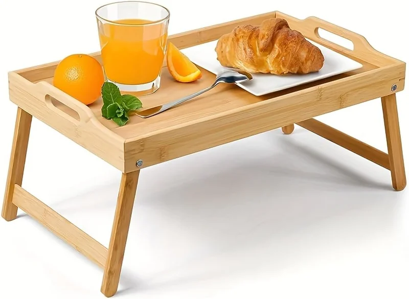 unycos Vassoio Colazione Letto Pieghevole 60×40×26cm Tavolo Multifunzionale Leggio
