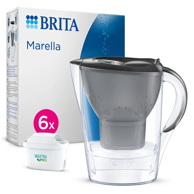 Caraffa filtrante BRITA Marella sul tavolo della cucina