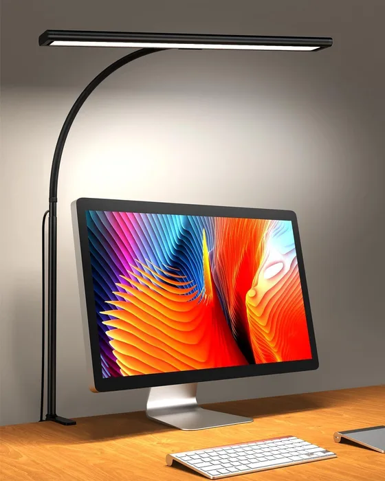 iFalarila 2025 Version 160 LED Lampada da Scrivania Morsetto 30 Modalità Flessibile