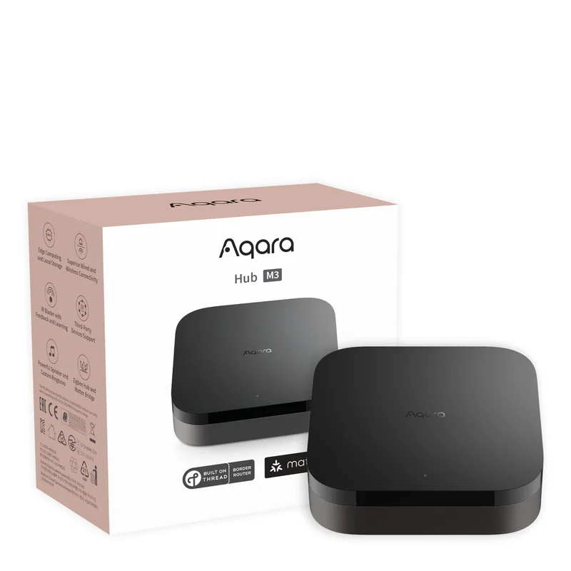 Aqara Smart Home Hub M3 Matter Controller Thread Zigbee Bluetooth WiFi PoE IR HomeKit Alexa Google