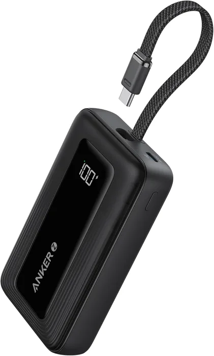 Anker Power Bank 10000mAh 30W Cavo USB-C Integrato iPhone 17 MacBook