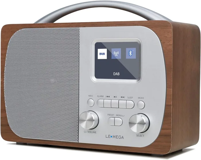 LEMEGA DR5 Radio Portatile DAB DAB+ FM Radiosveglia Bluetooth Stereo Casa Comodino
