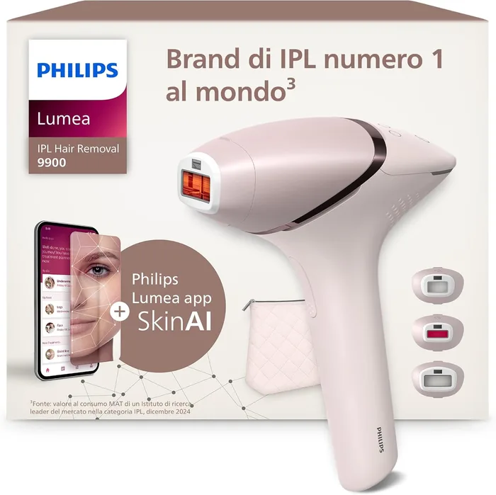 Philips Lumea Series 9900 SenseIQ + SkinAI 3 Accessori Wireless + Filo