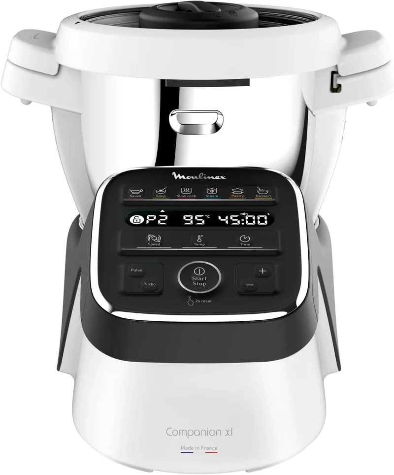 Moulinex Companion HF8401F1 Robot Cucina Multifunzione 10 Persone 14 Funzioni Modalità Manuale 3L