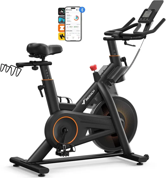 MERACH Cyclette Magnetica con App e Volano 10 kg