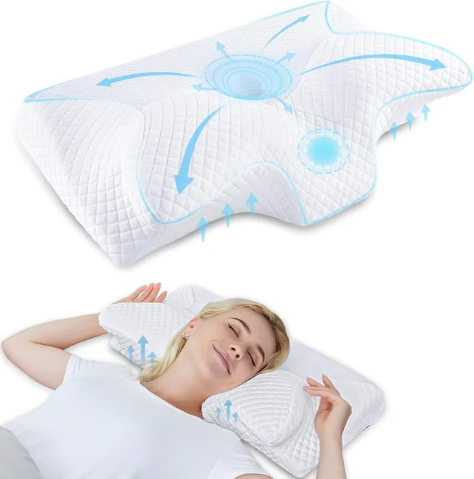 HOMCA cuscino cervicale memory foam ortopedico economico ergonomico