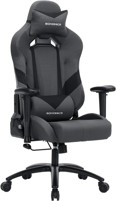 Songmics sedia gaming ergonomica economica poggiatesta cuscino lombare