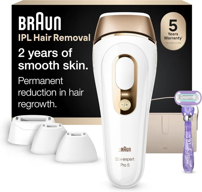 Braun Silk Expert Pro 5 PL5347 4 teste depilazione IPL premium domestica