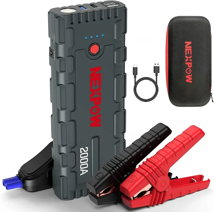 NEXPOW 2000A avviatore batteria auto portatile sotto 80 euro emergenza