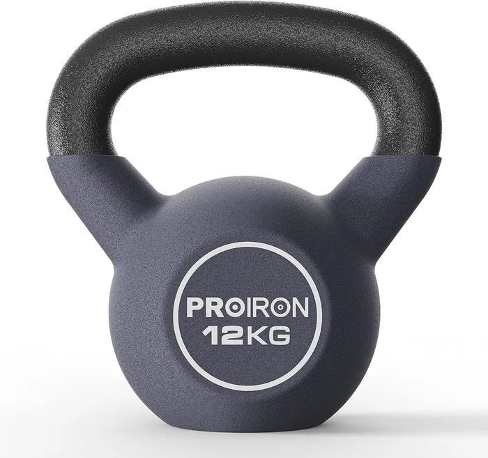 PROIRON kettlebell ghisa neoprene 12kg standard 33mm allenamento casa palestra quality brand mid