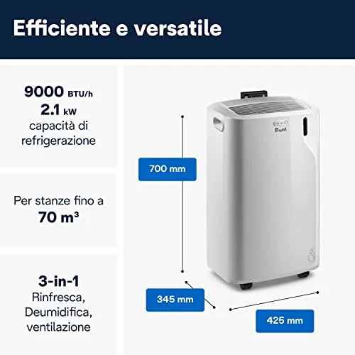Climatizzatore portatile 2026 BTU 9000 De'Longhi Pinguino Olimpia Splendid