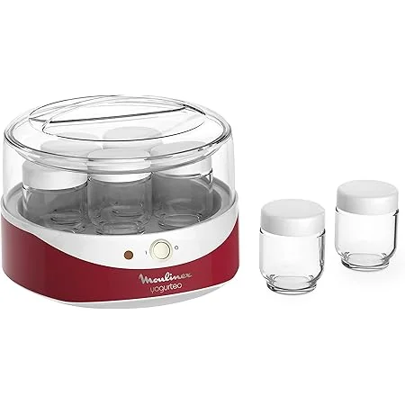 Moulinex A14A03 Yogurta yogurtiera 7 vasetti coperchi bianchi
