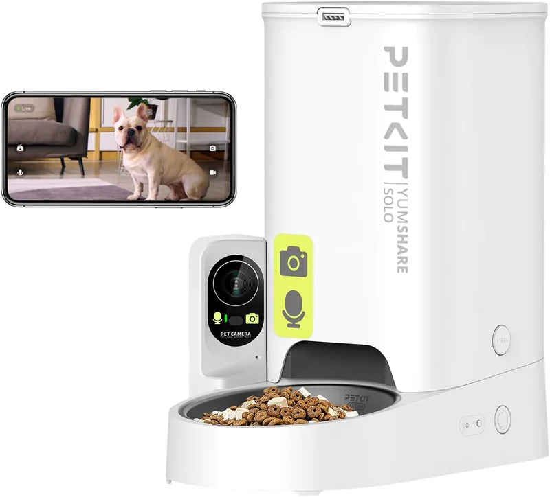 PETKIT distributore automatico cibo gatti cani 3L WiFi acciaio bianco