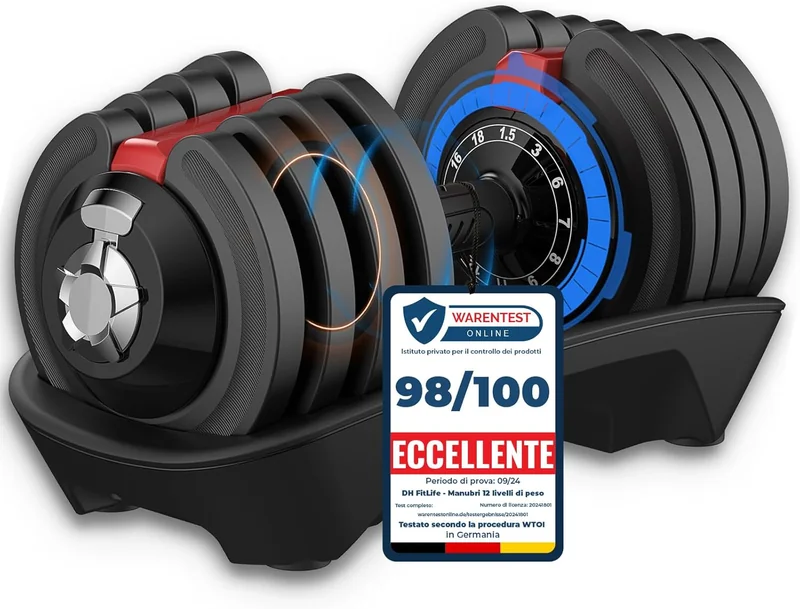 DH FitLife Manubri Regolabili 1.5-18 kg