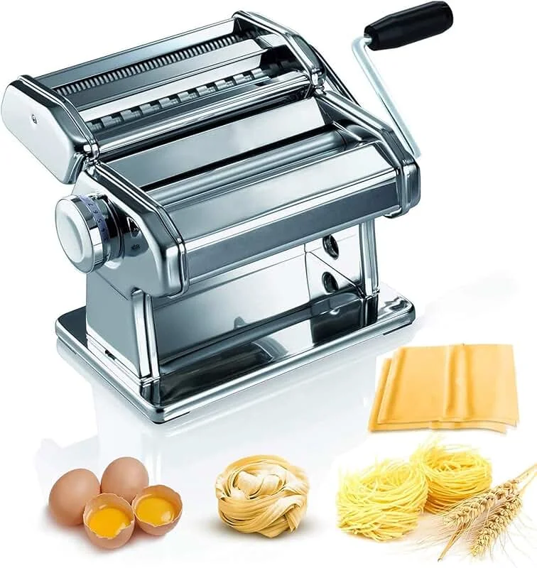 Marcato Atlas 150 macchina pasta fresca manuale acciaio cromato Made in Italy riferimento mondo